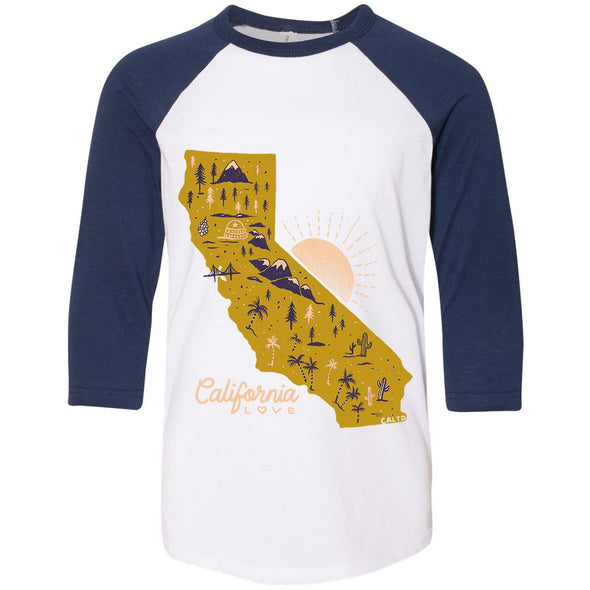 Map CA Love Youth Baseball Tee-CA LIMITED