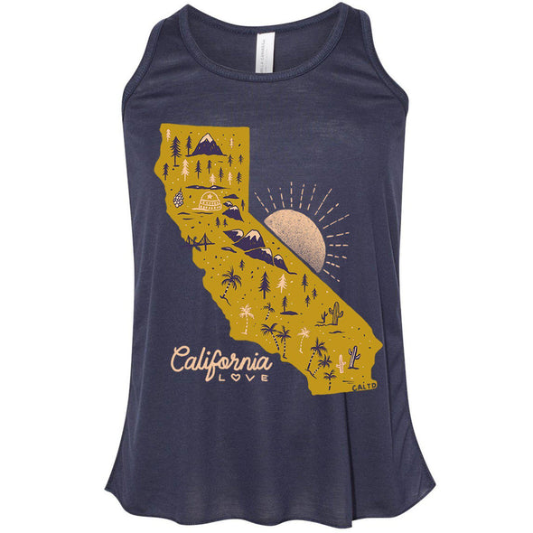 Map CA Love Youth Flowy Tank-CA LIMITED