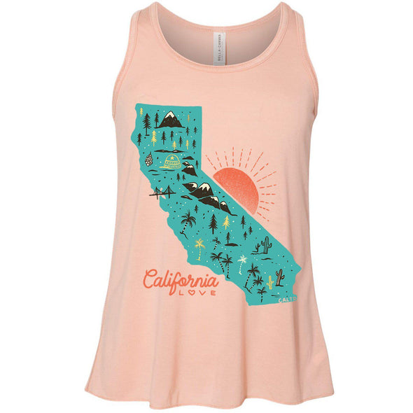 Map CA Love Youth Flowy Tank-CA LIMITED