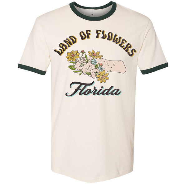 Land of Flowers Florida Ringer Tee