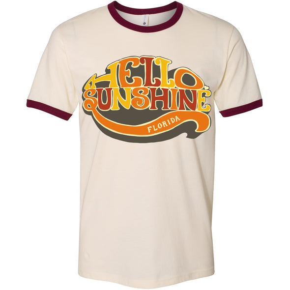 Hello Sunshine Florida Ringer Tee