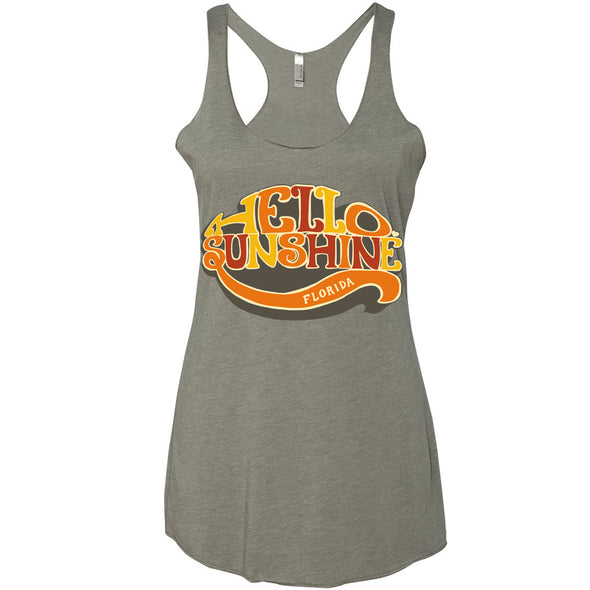 Hello Sunshine Florida Racerback Tank