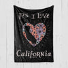 P.S. I Love California Blanket-CA LIMITED