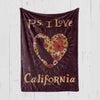 P.S. I Love California Blanket-CA LIMITED