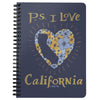 P.S. I Love California Navy Spiral Notebook-CA LIMITED