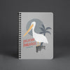 Pelican Paradise Grey Spiral Notebook-CA LIMITED