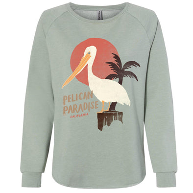 Pelican Paradise Sage Crewneck Sweatshirt-CA LIMITED