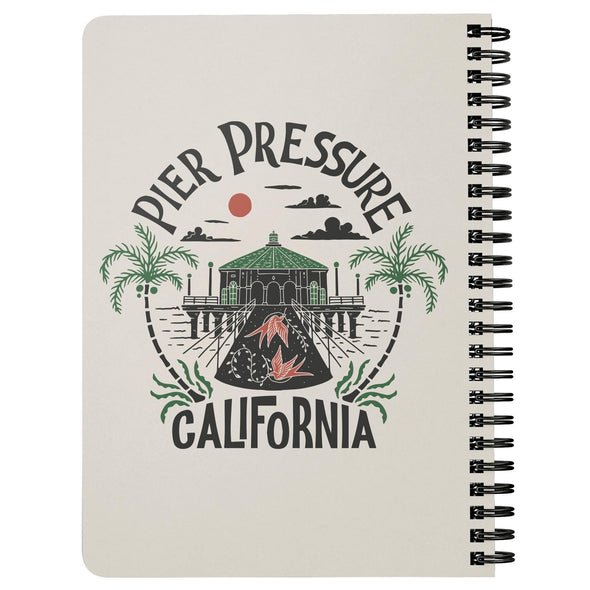 Pier Pressure Bone Spiral Notebook-CA LIMITED