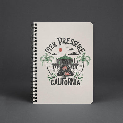 Pier Pressure Bone Spiral Notebook-CA LIMITED