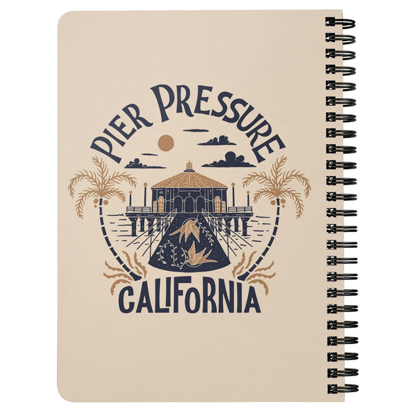 Pier Pressure Cream Spiral Notebook-CA LIMITED