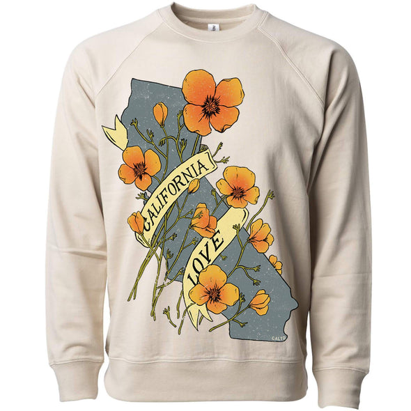 Poppies CA Love Raglan Sweater-CA LIMITED