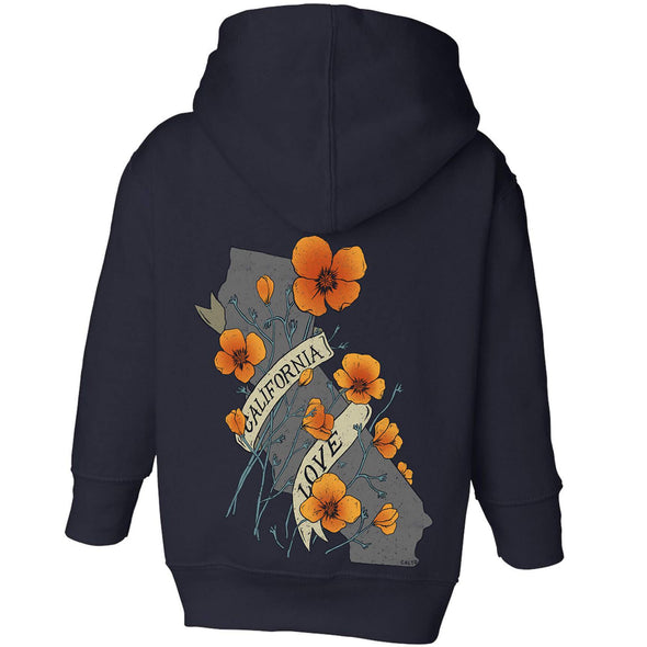 Poppies CA Love Toddlers Zip Up Hoodie-CA LIMITED