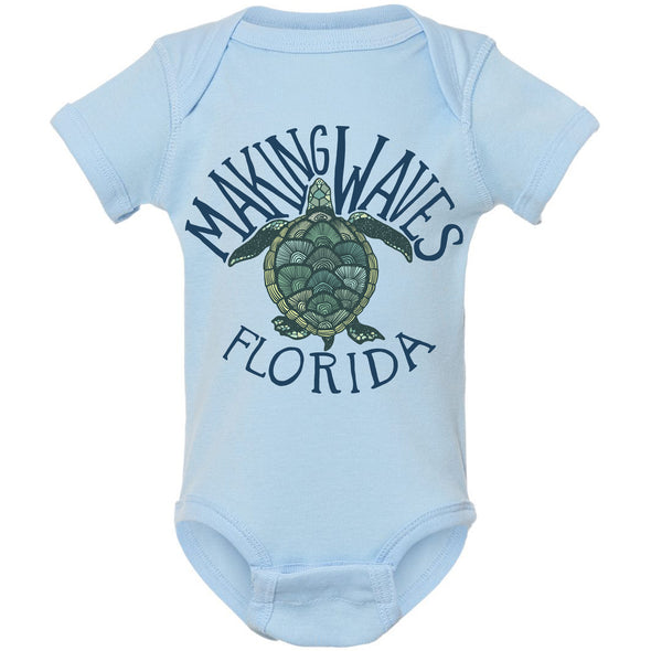 Sea Turtle Florida Baby Onesie