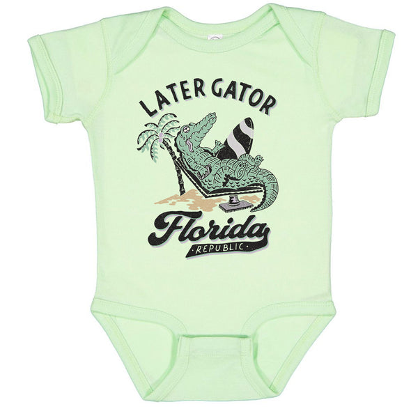 Later Gator Florida Baby Onesie