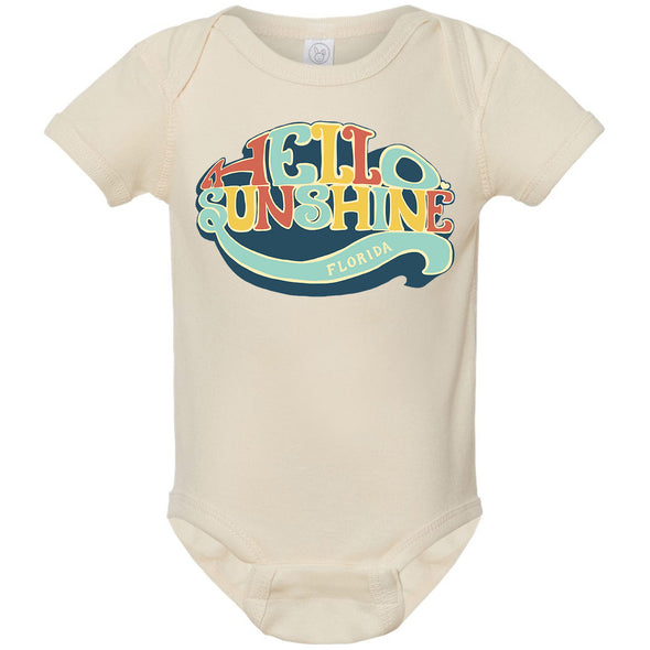 Hello Sunshine Florida Baby Onesie