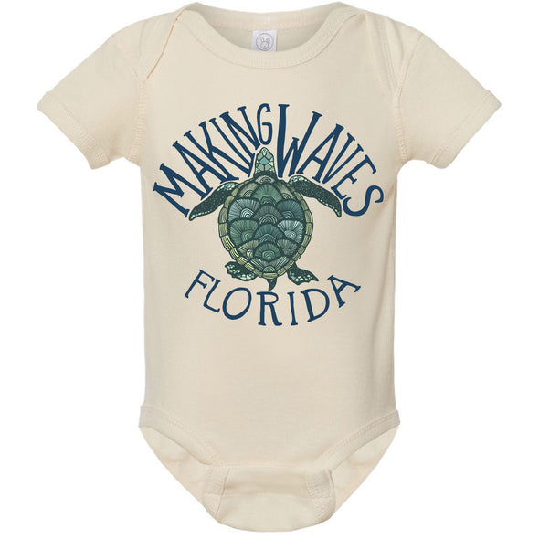 Sea Turtle Florida Baby Onesie