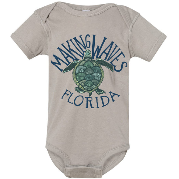 Sea Turtle Florida Baby Onesie