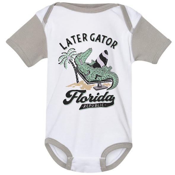 Later Gator Florida Baby Onesie