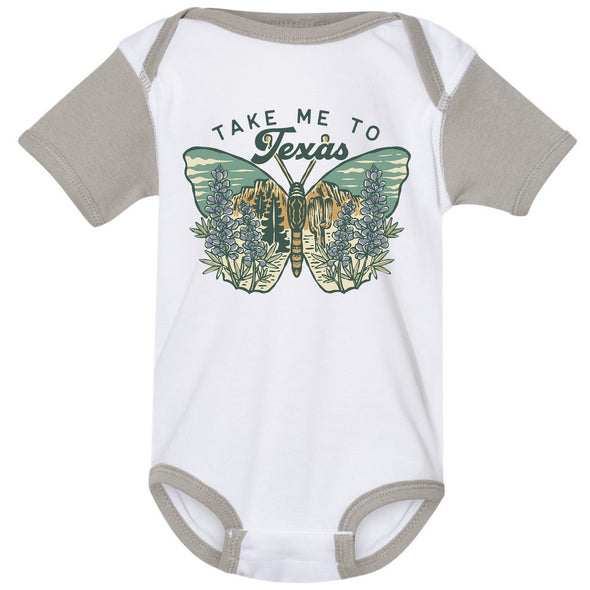 Texas Butterfly Baby Onesie