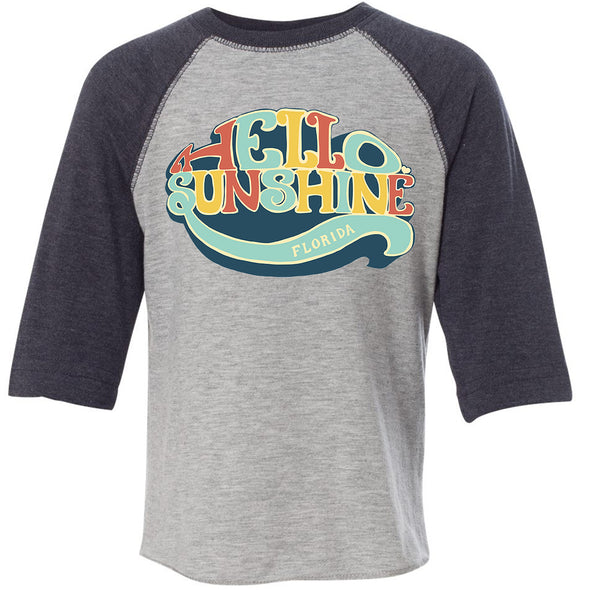 Hello Sunshine Florida Toddler Baseball Tee