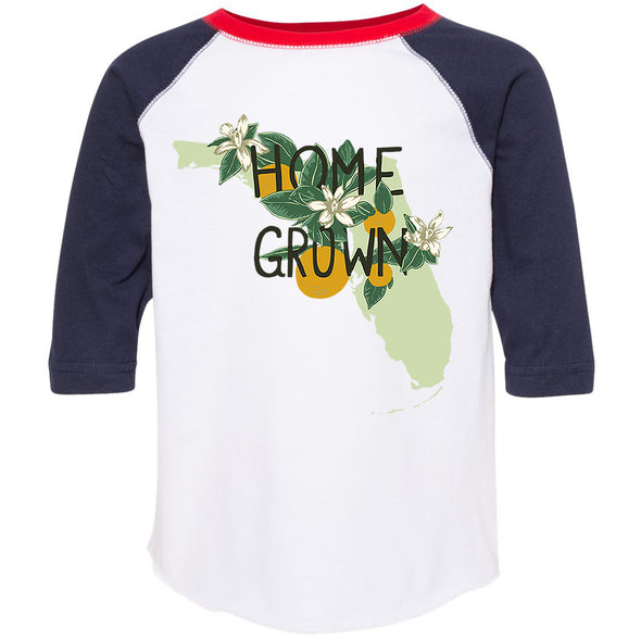 Home Grown Florida Toddler Baseball Tee