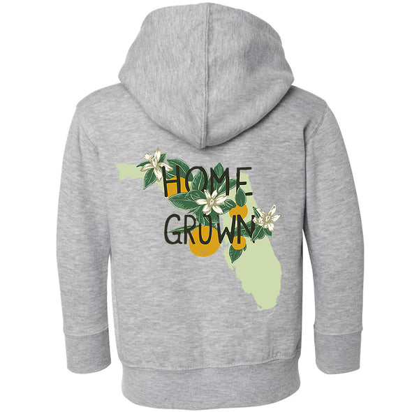 Home Grown Florida Toddlers Zip Up Hoodie