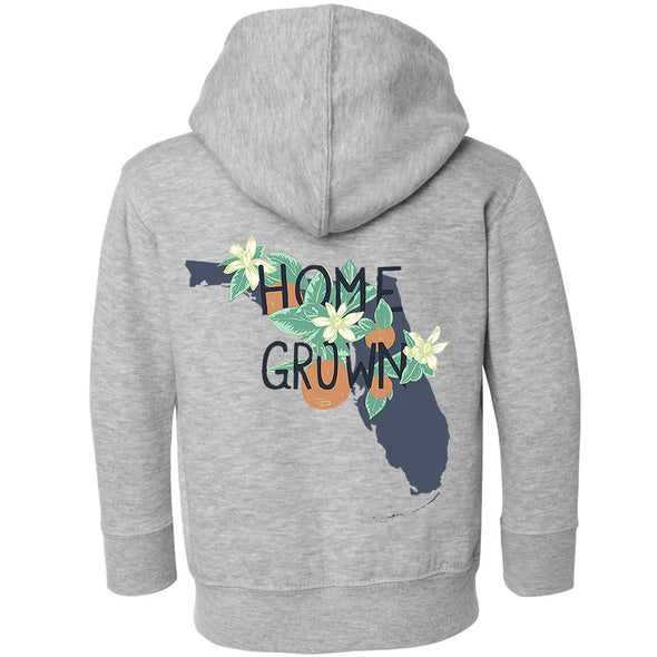 Home Grown Florida Toddlers Zip Up Hoodie