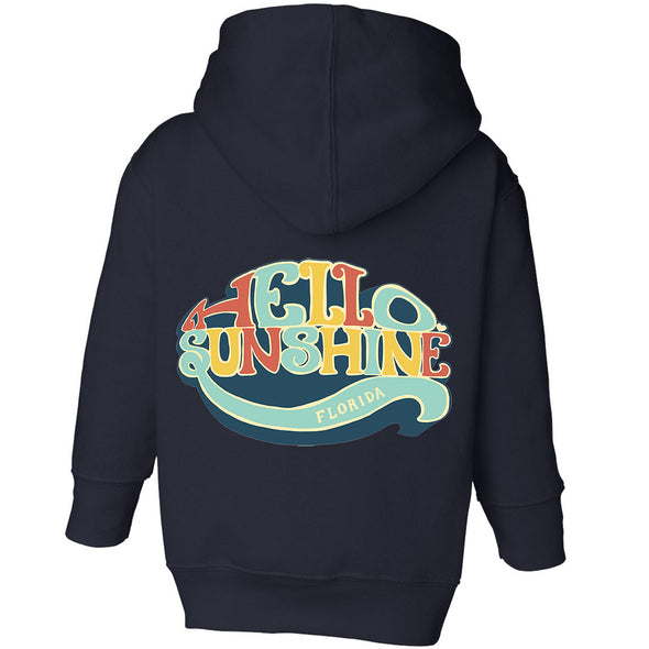 Hello Sunshine Florida Toddlers Zip Up Hoodie