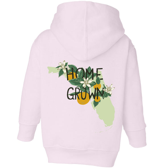 Home Grown Florida Toddlers Zip Up Hoodie