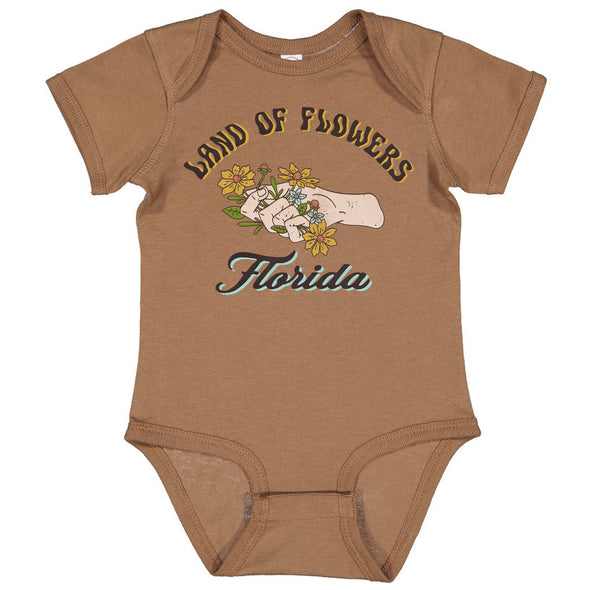 Land of Flowers Florida Baby Onesie