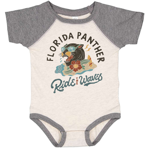 Florida Panther Baseball Baby Onesie