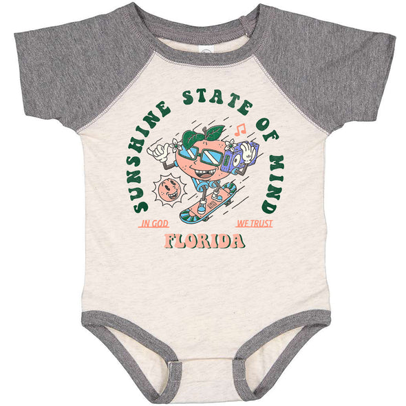 God Trust Florida Baseball Baby Onesie