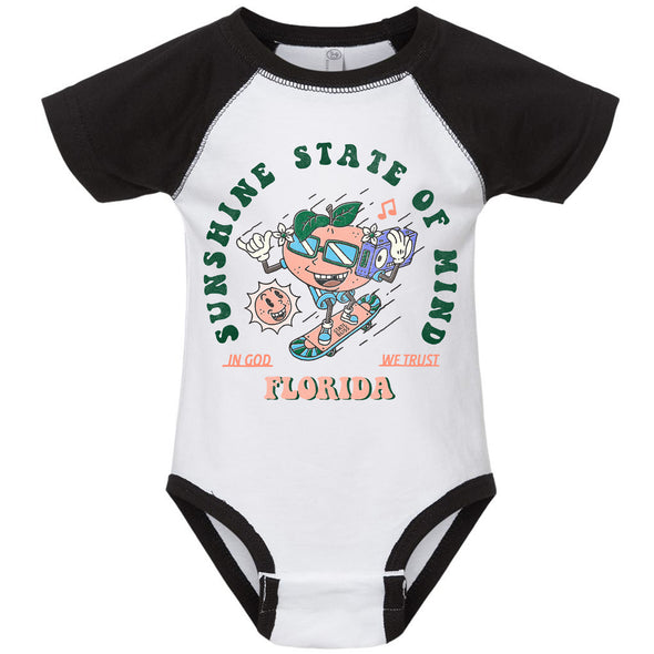 God Trust Florida Baseball Baby Onesie