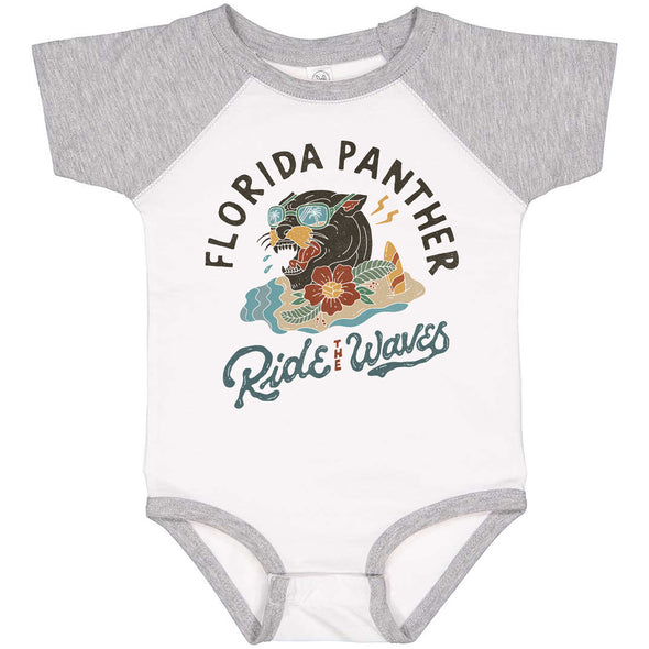 Florida Panther Baseball Baby Onesie