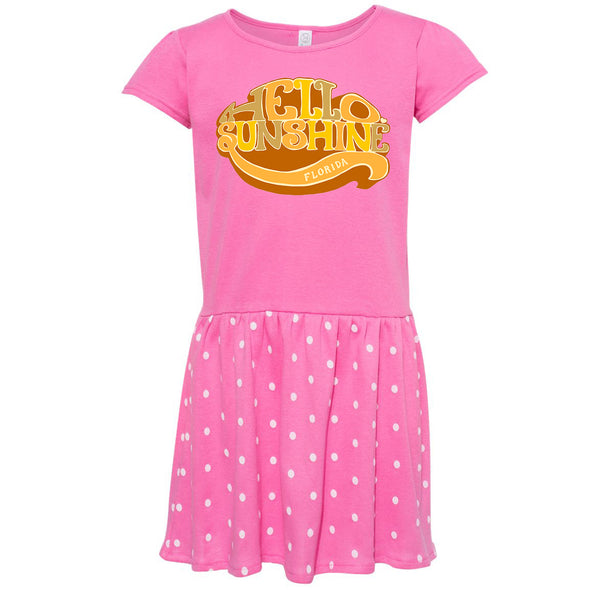 Hello Sunshine Florida Toddlers Dress