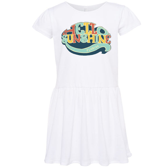 Hello Sunshine Florida Toddlers Dress