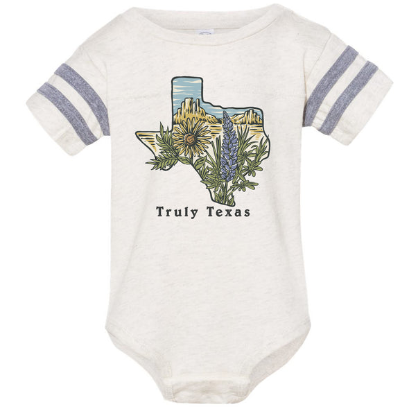 Truly Texas Stripes Baby Onesie