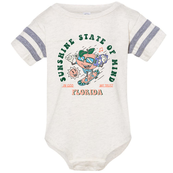 God Trust Florida Stripes Baby Onesie