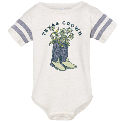Texas Grown Stripes Baby Onesie