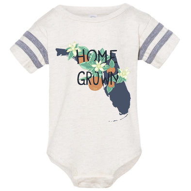 Home Grown Florida Stripes Baby Onesie