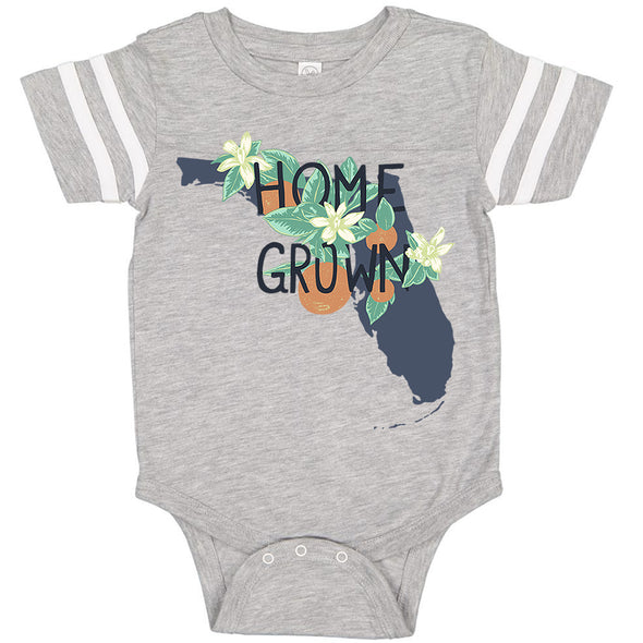 Home Grown Florida Stripes Baby Onesie