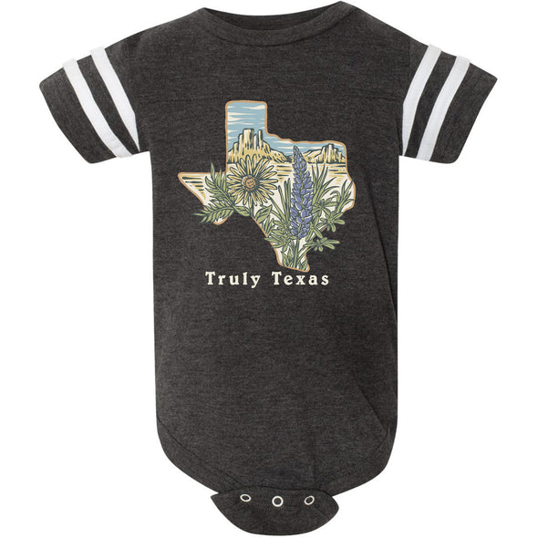 Truly Texas Stripes Baby Onesie