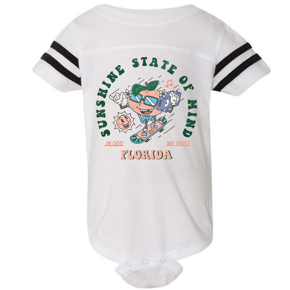 God Trust Florida Stripes Baby Onesie