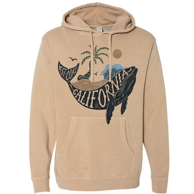 Sandstone whale Pullover hoodie-CA LIMITED