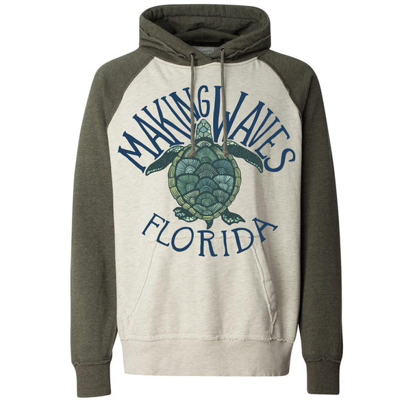 Sea Turtle FL Raglan Hoodie-CA LIMITED