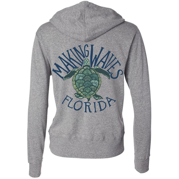 Sea Turtle FL Zipper Hoodie-CA LIMITED