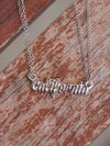 Silver California Double Chain Necklace-CA LIMITED