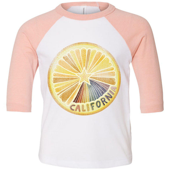 Starburst Orange Toddler Baseball Tee-CA LIMITED