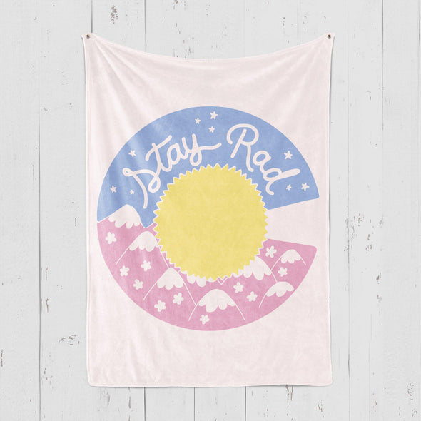 Stay Rad Cute CO Blanket-CA LIMITED