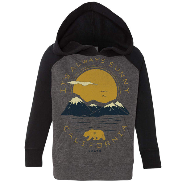 Sunny California Raglan Toddlers Hoodie-CA LIMITED